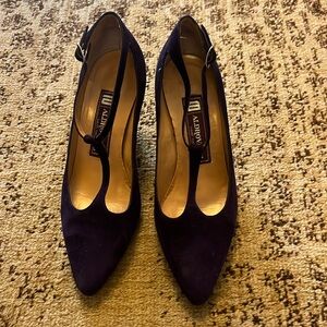 Purple suede shoe